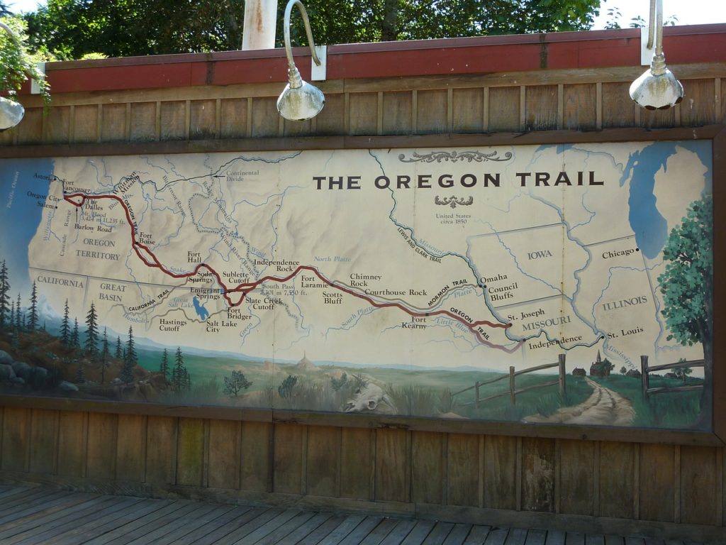 The Oregon Trail Map